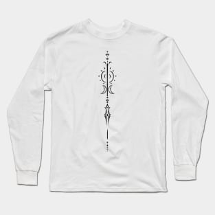 Sun And Moon- Line Art Long Sleeve T-Shirt